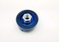 Autobahn88 Engine Oil Block Cooler Relocation Filter Adapter For 3 Hose Kit An10 Cnc-machined Blue