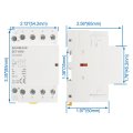 Baomain Ac Contactor 40a Coil 4 Pole Normally Open Universal Circuit Control 35mm Din Rail Mount Ce Listed 4no Bct-40 40 12v