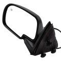 Black Driver Side View Mirror Smooth With Power Adjustment Heating Manual Folding Compatible For 2002 Chevrolet Avalanche 2500