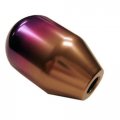 Vms Racing 10x1 25mm Thread 6 Speed Jdm Type-r Shift Knob In Titanium Blue Burn Billet Aluminum For 03-08 2003-2008 Nissan 350z 
