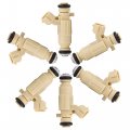 Uxcell 6pcs 35310-23600 Fuel Injector For Hyundai Santa Fe 07-09 Tucson 05-09 Elantra 01-08 Tiburon 03-08 Kia Optima Rondo