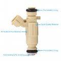 Uxcell 6pcs 35310-23600 Fuel Injector For Hyundai Santa Fe 07-09 Tucson 05-09 Elantra 01-08 Tiburon 03-08 Kia Optima Rondo