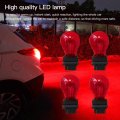 Nghtmre Red 4pcs 3157 Bright Light Bulbs Car Auto Signal Turn Backup S8 Miniature Lamp 3057kx 3157st 3057x 4057k 3457nak
