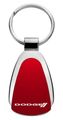Dodge New Logo Red Tear Drop Key Chain 