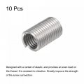 Uxcell Wire Thread Inserts 7 16-14 Unc 2 5d 304 Stainless Steel Helical Type Coiled Screw Repair Threaded Sleeve Sheath 10pcs