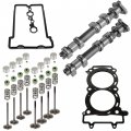 Caltric Intake Exhaust Camshaft Cylinder Head Valve Kit Compatible With Polaris Rzr Xp 4 900 2012