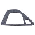 Gear Box Shift Control Panel Frame Cover With Carbon Fiber Knob Head Trim Cap Sticker