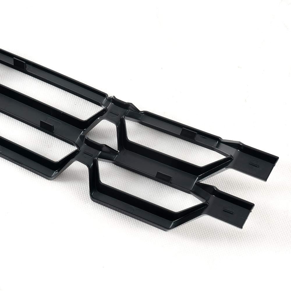 Upper Bumper Grille Insert For Chevy Silverado 1500 2016 2017 2018 Black Abs Replacement Part