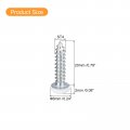 Uxcell St4x20mm White Screws Self Tapping 25pcs Pan Head Phillips Wood For Woodworking