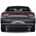 Ipick Image For Dodge R T Logo Black Carbon Fiber Texture Abs Plastic 50 States License Plate Frame