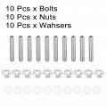 X Autohaux 10pcs Stainless Steel Exhaust Manifold Bolt Stud Hardware For Honda Acura B C D F H K Series Engines