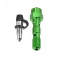 X Autohaux 1 Set Motorcycle Brake Master Cylinder Caliper M10x1 0 Bleeder Screw Bolt Washers Kit Nipples Dust Cap Green