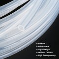 Baomain Flexible Hose Silicone Tubing 4mm Id X 6mm Od 5 32a A Peristaltic Pump 1m 3 3ft