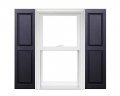 Polaris Homeside Raised Panel Vinyl Shutters 1 Pair 14-1 2in X 31in 050 Black 