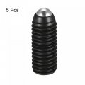 Uxcell Ball Point Set Screws 5pcs M12 X 30mm High Carbon Steel Metric Spring Hex Socket Grub Screw