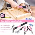 208 Piece Pink Tool Set For Women With Round Pouch Small Home Maintenance Kit Apartment And Diy Projects T00651
