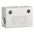 Baomain Aluminium Alloy One Way Quick Exhaust Air Shuttle Valve 1 4 Pt Kv-08