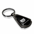 Ipick Image Made Black Dome Shinning Dark Gunmetal Metal Teardrop Key Chain With Logo For Jeep Rubicon Wrangler