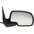Passenger Side Door Mirror For Chevy Tahoe 2000 2001 2002 Power Heated Textured Black Puddle Light Non Towing Manual Folding 