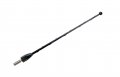 Antennamastsrus 7 Inch Black Short Antenna Is For Toyota Tacoma 1995-2015 Spiral Wind Noise Cancellation Spring Steel 