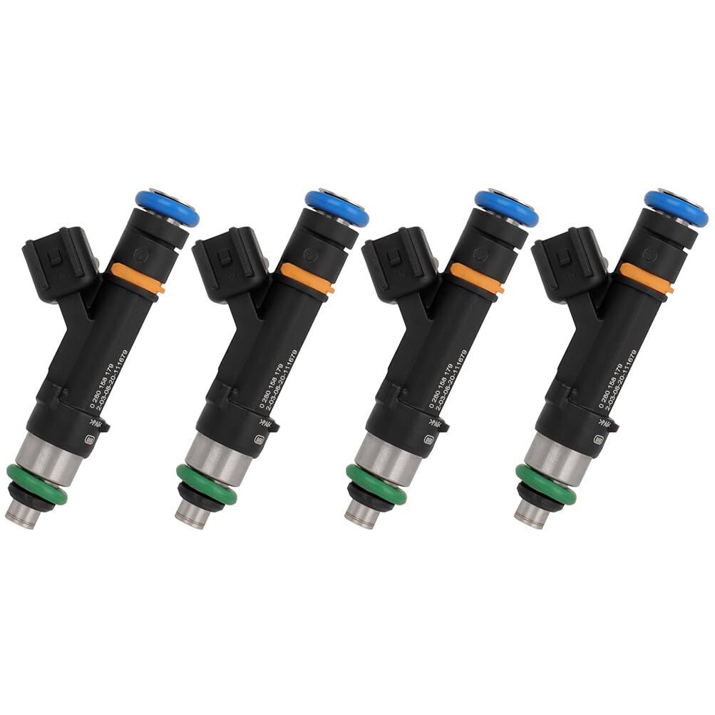 4 Holes Fuel Injector Set For 2008011 Ford Focus 2 0l And 2010 2011 Transit Connect 2 Piece High Performance Petrol Injectors