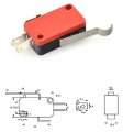 Moonlight Micro Switch Snap Action 250vac 5a 125vac 16a 3 Pins Spdt Long Roller Lever Momentary Limit For Arduino Development