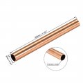 Uxcell Copper Round Tube 8mm Od 0 5mm Wall Thickness 300mm Long Straight Pipe Tubing 3 Pcs