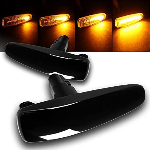 Eparts Full Led Fender Side Marker Light Turn Signal Lamp Assembly Replacement For Mitsubishi Lancer Evolution X Outlander