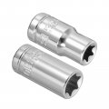 Uxcell 1 4-inch Drive By E8 And E10 External Torx Shallow Socket Set Of 4 Pcs Metric Cr-v Steel