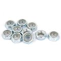 Uxcell A16033100ux0611 M12x1 25mm Zinc Plated Self-locking Nylon Insert Hex Lock Nut
