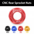 Autobahn88 Motorcycle Sprocket Nut Dress-up Kit Compatible With Honda Cb650f 2018-2020 Red Set Of 5