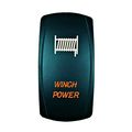 Stv Motorsportsa Laser Backlit Orange Rocker Switch Winch Power 20a 12v On Off Led Light 