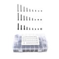 1260 Piece Hexagon Screw Nut And Washer Set M2 M3 M4 Stainless Steel Bolts With Black Oxide Finish Metric Fastener Assortment