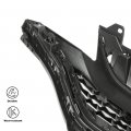 G-plus Front Bumper Upper Chrome Honeycomb Grille Grill Compatible With 2018 2019 2020 Honda Fit 71121-t5r-a50 71122-t5r-a50