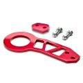 Auto Dynasty 2 25 Inches Anodized Brushed Billet Style Aluminum Rear Racing Tow Hook Red