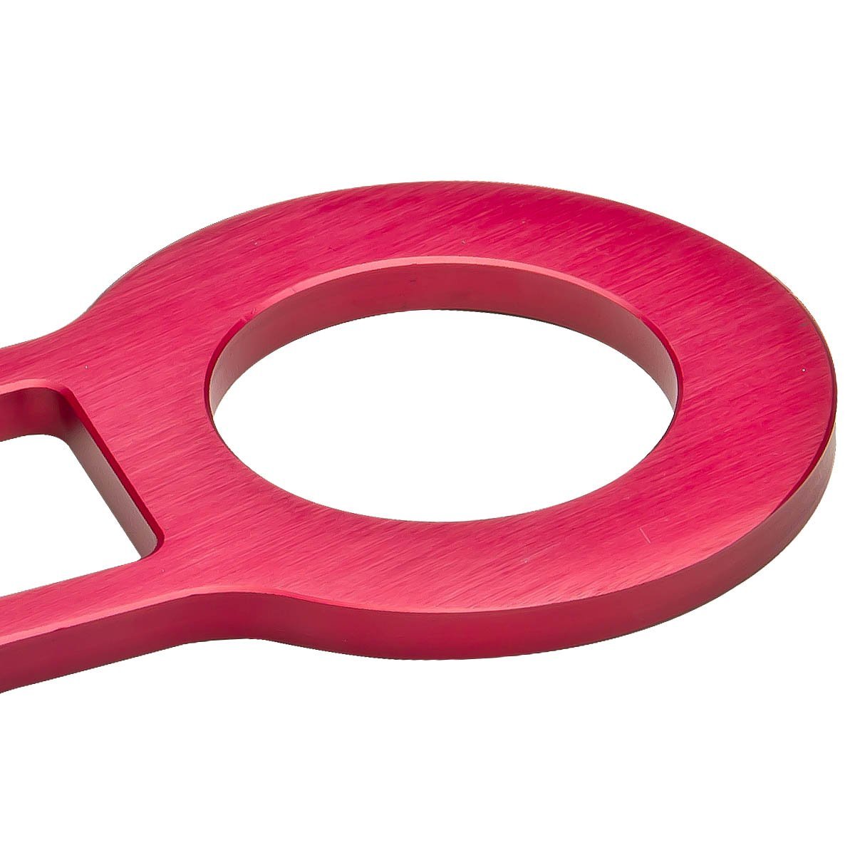 Auto Dynasty 2 25 Inches Anodized Brushed Billet Style Aluminum Rear Racing Tow Hook Red