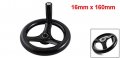 Uxcell A14092500ux0208 Industrial Lathe 16mmx160 Mm Three Spoke Hand Wheel W Screw On Handle