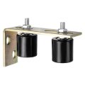 1set Slide Gate Guide Roller 1 7 Nylon Rollers Support Assembly With L-rear Post Bracket Universal Sealed Ball Bearing Rolling 