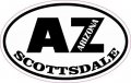 Stickertalk Oval Az Scottsdale Arizona Vinyl Sticker 4 Inches By 2 5 