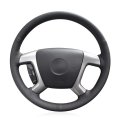 Mewant Sew Steering Wheel Cover For Chevrolet Captiva Daewoo Winstorm Silverado 2007-2013 Gmc Sierra Made Of Microfiber Leather