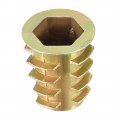 Uxcell Furniture Threaded Insert Nuts Zinc Alloy M10 Internal Threads 20mm Length 20pcs