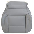 Driver Side Bottom Top Non Perforated Leather Seat Cover Ash Gray For Chevy Silverado 1500 2500hd 3500hd Lt Ls Ltz Z71 Hybrid