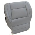 Driver Side Bottom Top Non Perforated Leather Seat Cover Ash Gray For Chevy Silverado 1500 2500hd 3500hd Lt Ls Ltz Z71 Hybrid