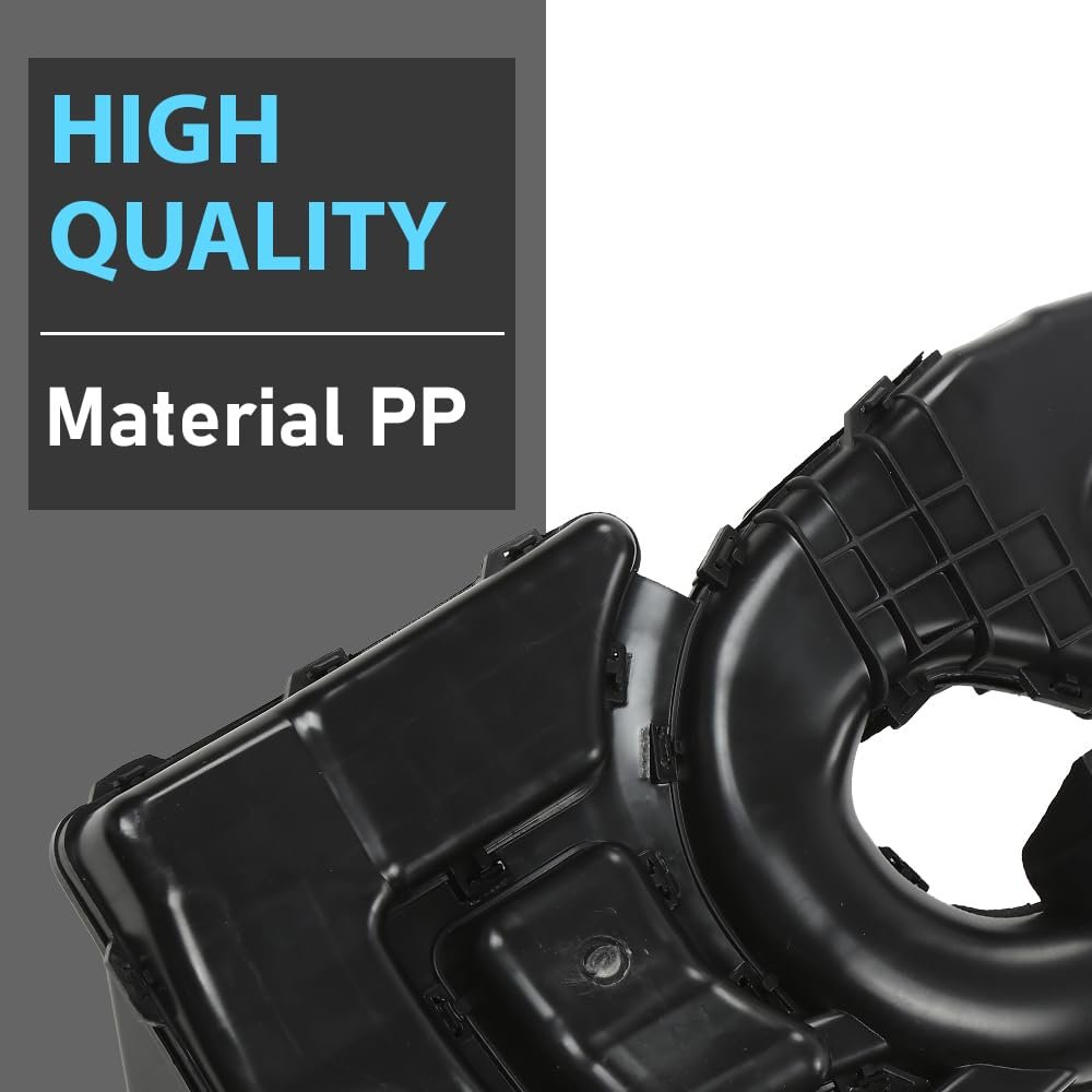 Air Intake Resonator Assembly For Nissan Sentra 2013 2014 2015 2016 2017 2018 Part Number 02egi1657abk Mt Black Polypropylene