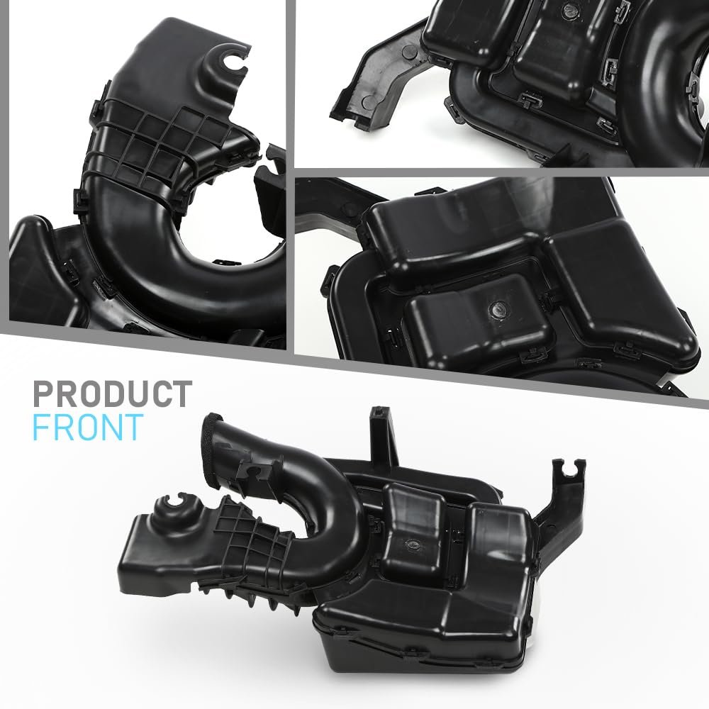 Air Intake Resonator Assembly For Nissan Sentra 2013 2014 2015 2016 2017 2018 Part Number 02egi1657abk Mt Black Polypropylene