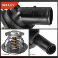 A-premium Engine Coolant Thermostat Compatible With Land Rover Range 2006-2009 Sport Lr3 2005-2009 Replace Lr005765