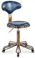 Office Stool On Wheeli Swivel Desks With Cat Pattern Synthetic Leather Seati Adjustable Height 41-55 Cmi Supported Weight 160 