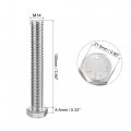Uxcell M14 Hex Bolt M14-2 X 100mm 304 Stainless Steel 4 8 Grade Fully Threaded Hexagonal Head Screw Bolts 2pcs