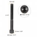 Uxcell 1 4-20x2-1 4 Hex Socket Head Cap Screw Bolts 12 9 Grade Alloy Steel 12pcs