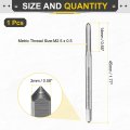 Hand Plug Tap M2 5 X 0 H2 Metric Thread Style Taps Straight Flute Screw Tapping Threading Tool High Speed Steel Hss6542